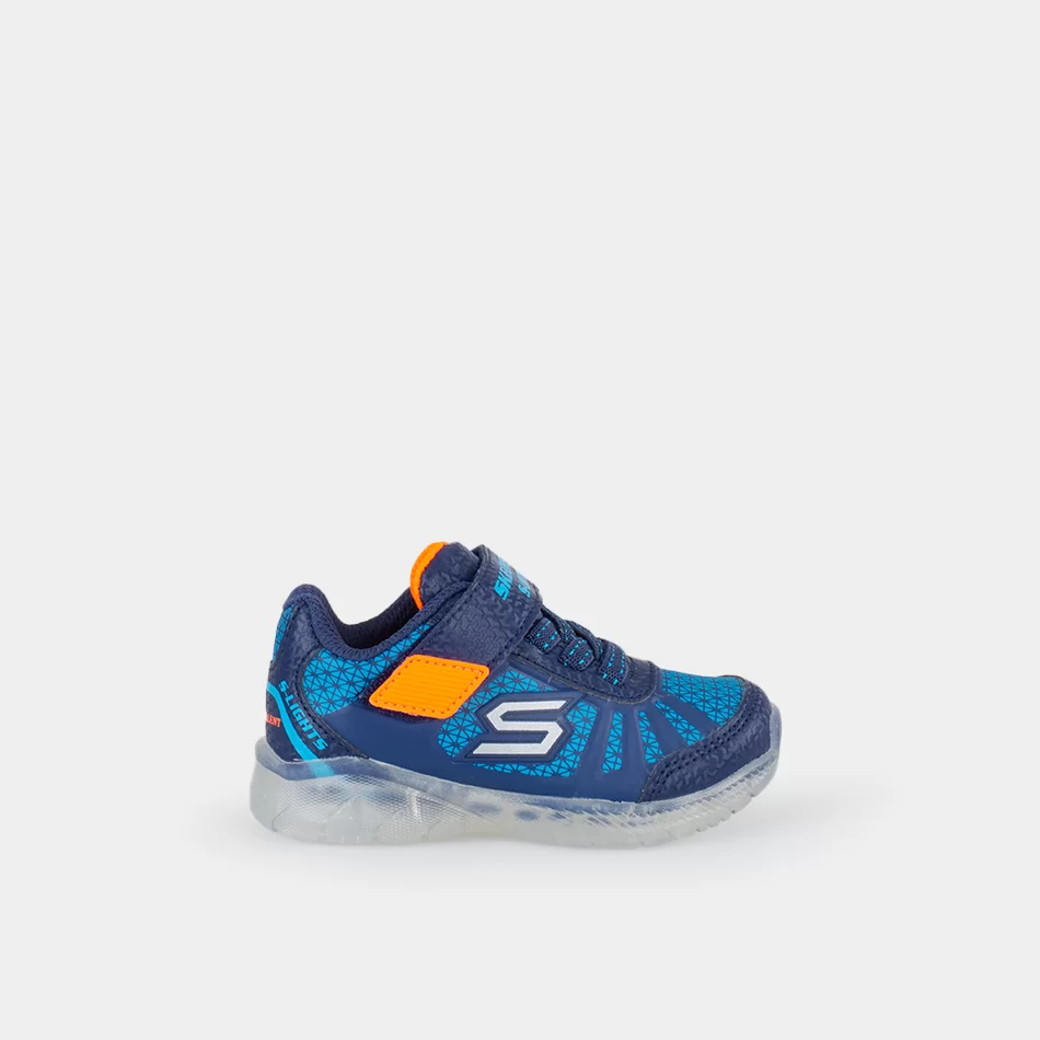 Sapatilhas Skechers Illumi-Brights Track - Azul - Armazéns Ronfe