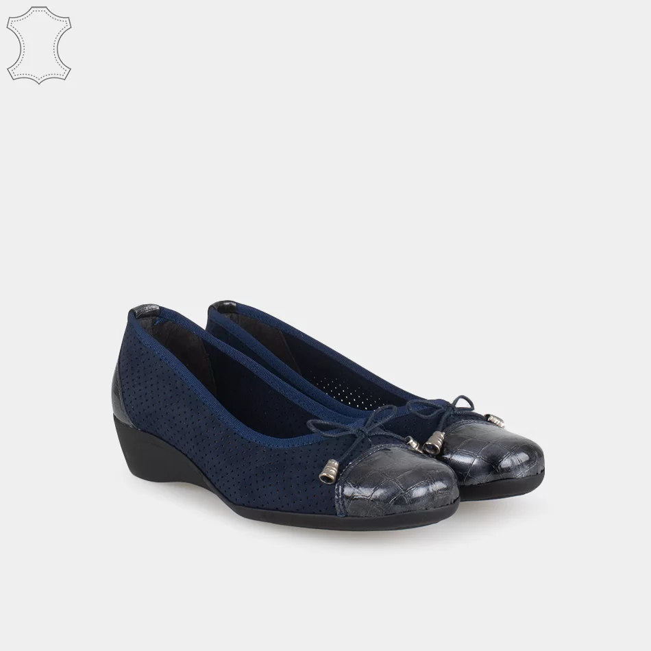 Sapatos com Cunha - Azul - Armazéns Ronfe