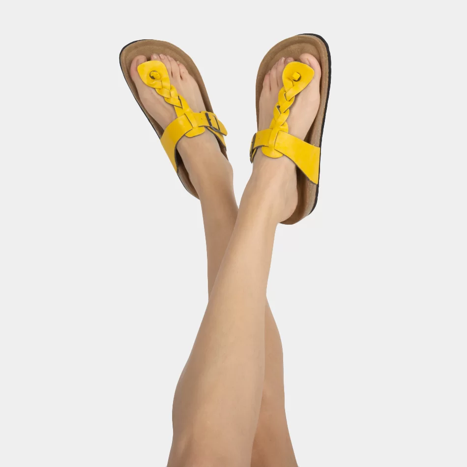 Casual Sandals - Yellow1 - Armazéns Ronfe