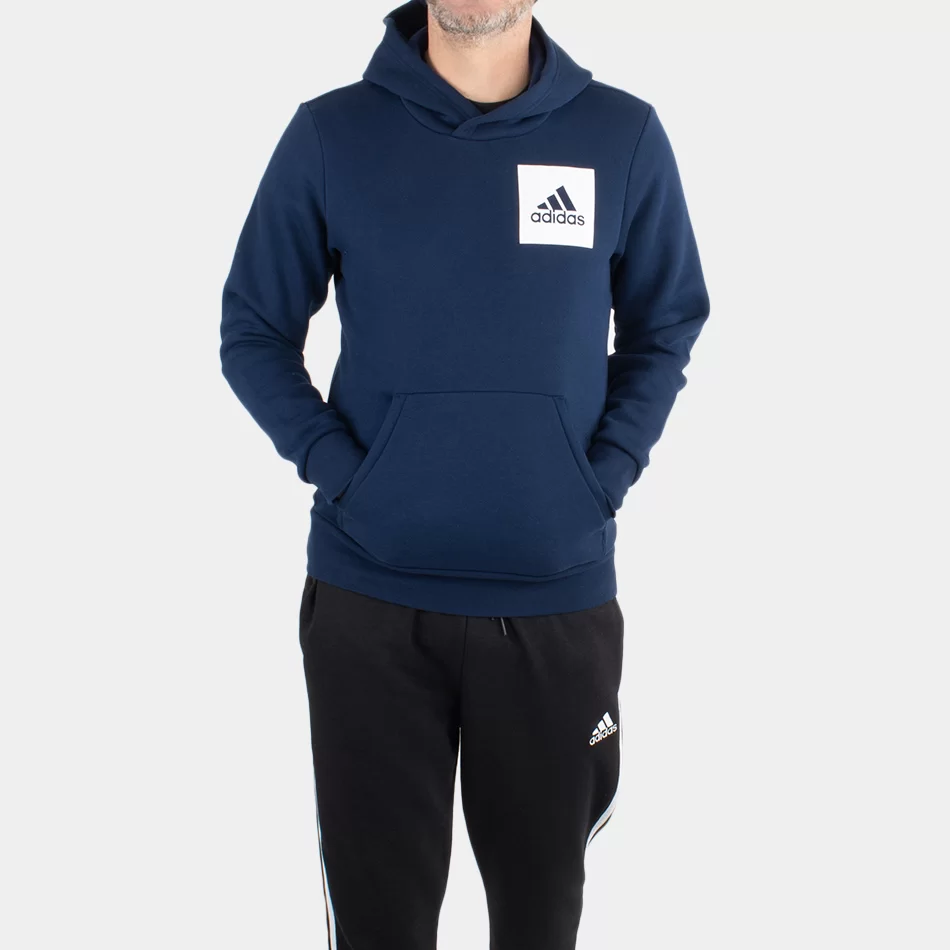 Adidas Sweat com Capuz Essentials Chest Logo - Azul - Armazéns Ronfe