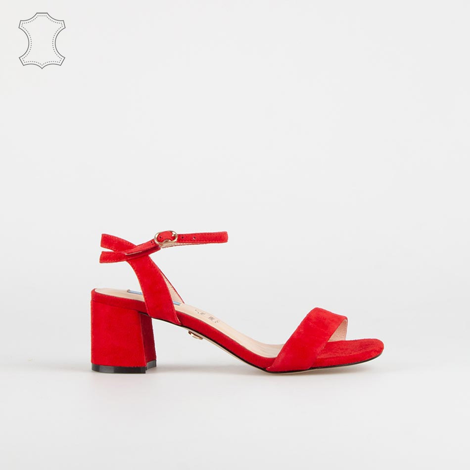 Sandálias com Salto - Vermelho - Armazéns Ronfe