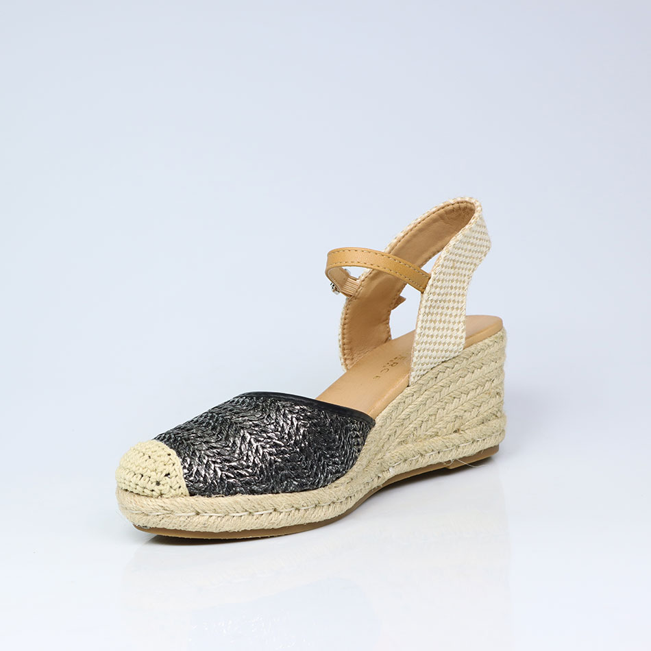 Sandálias de Senhora em camurça, cunha com 7,5 cm
