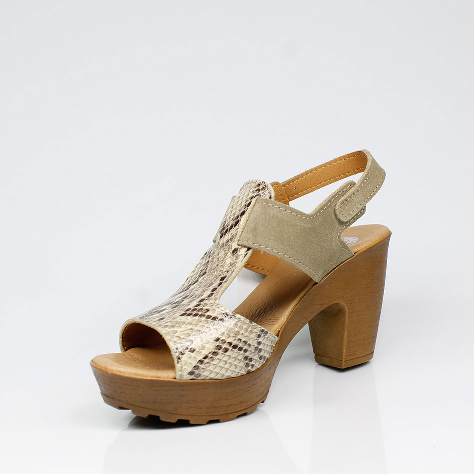 Sandálias de Senhora em camurça com salto de 8,5 cm