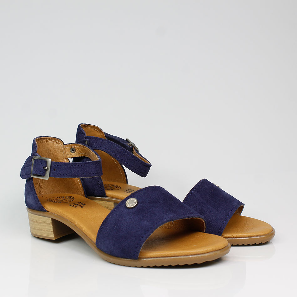 Sandálias de Senhora em camurça com salto de 3 cm