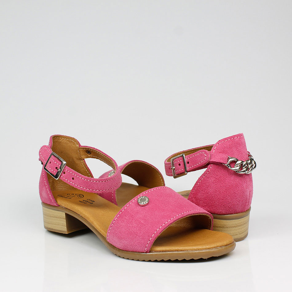 Sandálias de Senhora em camurça com salto de 3 cm