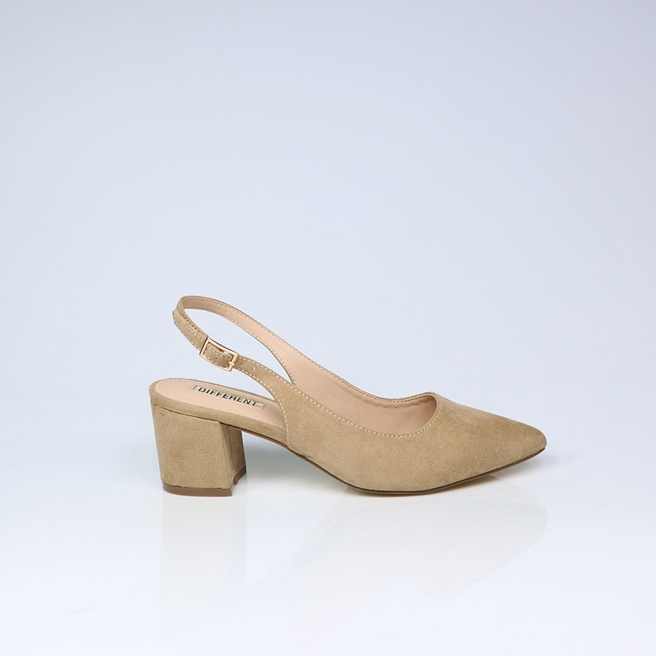 Sapatos de Senhora em camurça, salto com 6,5 cm - Linnus Sapataria