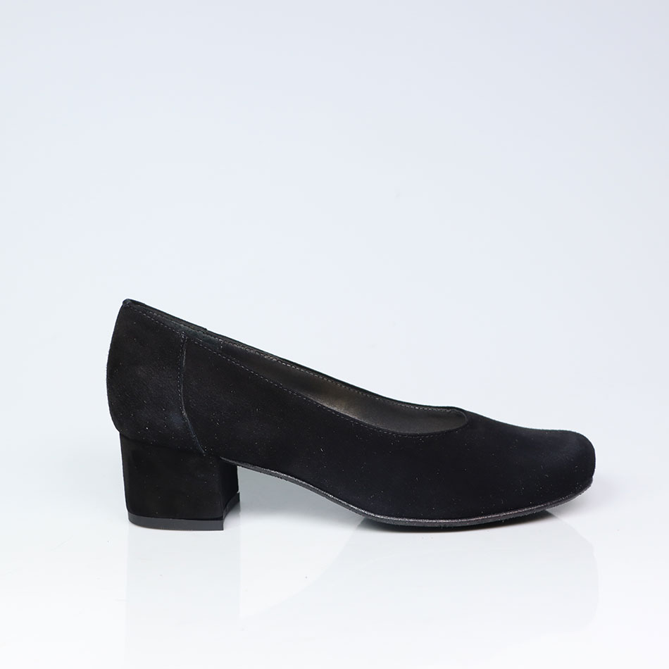 Sapatos de Senhora em camurça, salto com 5 cm - Linnus Sapataria