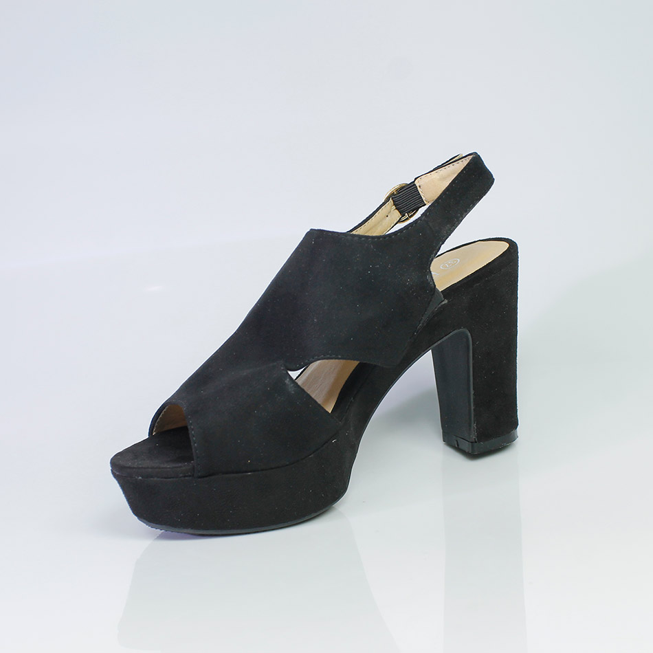 Sandálias de Senhora em camurça, salto com 10 cm