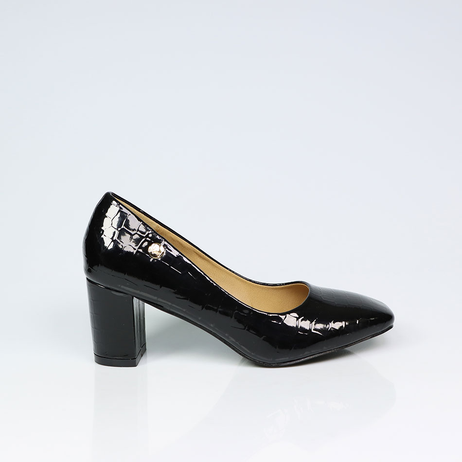 Sapatos de Senhora em verniz com salto de 6,5 cm - Linnus Sapataria