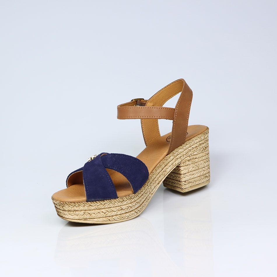 Sandálias de Senhora em camurça, salto com 8 cm