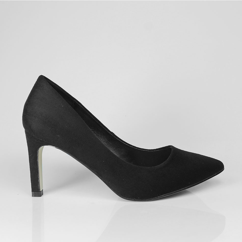 Sapatos de Senhora em camurça com salto de 8 cm - Linnus Sapataria