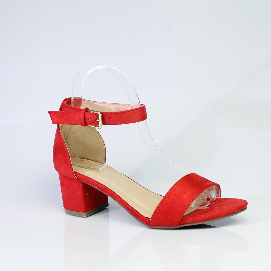 Sandálias de Senhora em camurça, salto com 5,5 cm