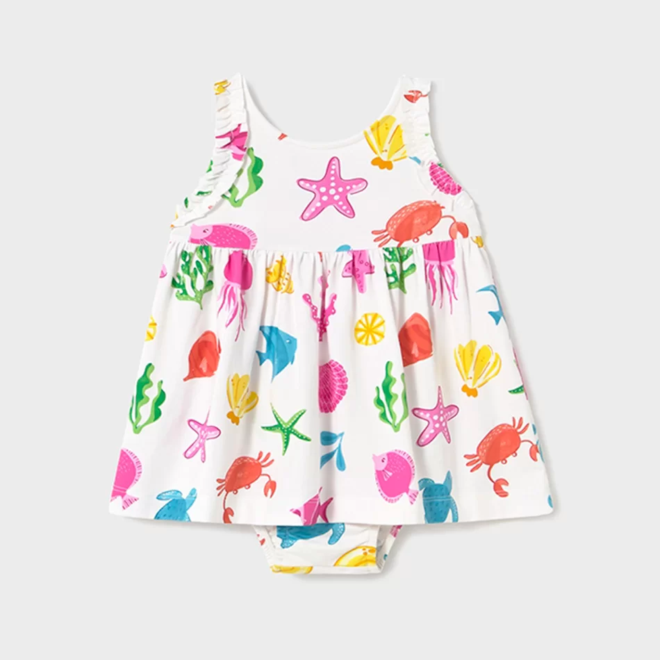 Vestido com tapa fraldas bebé - undefined