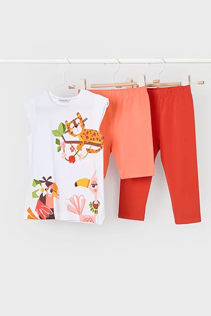 Conjunto 3 peças animais menina - Armazéns Ronfe