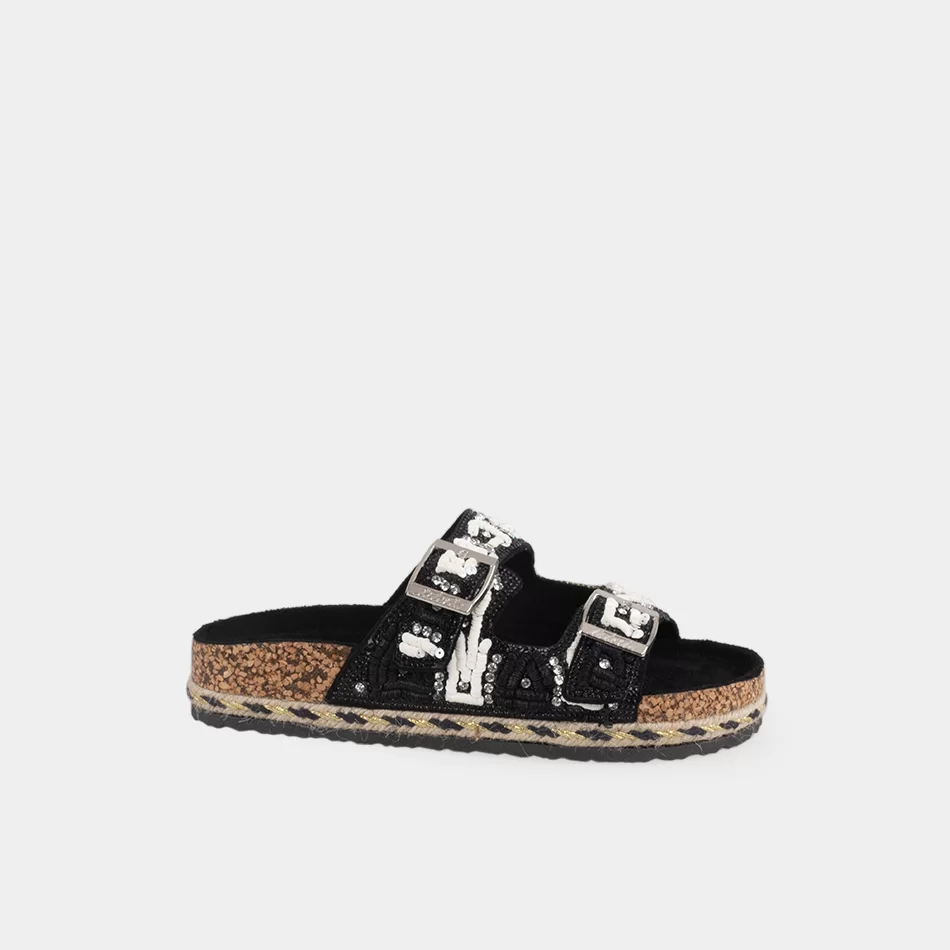 CHINELO DE MISSANGAS COM DUAS FIVELAS - undefined