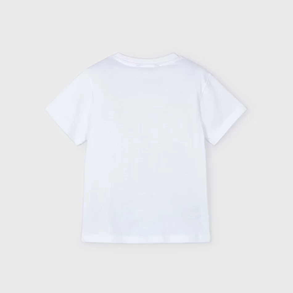 T-shirt texto relevo menino - undefined