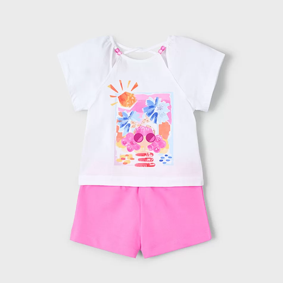 Conjunto calção e t-shirt menina - undefined