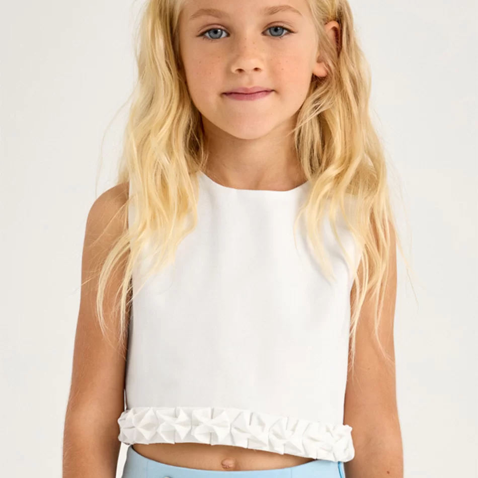 Top detalhe plissado menina - undefined