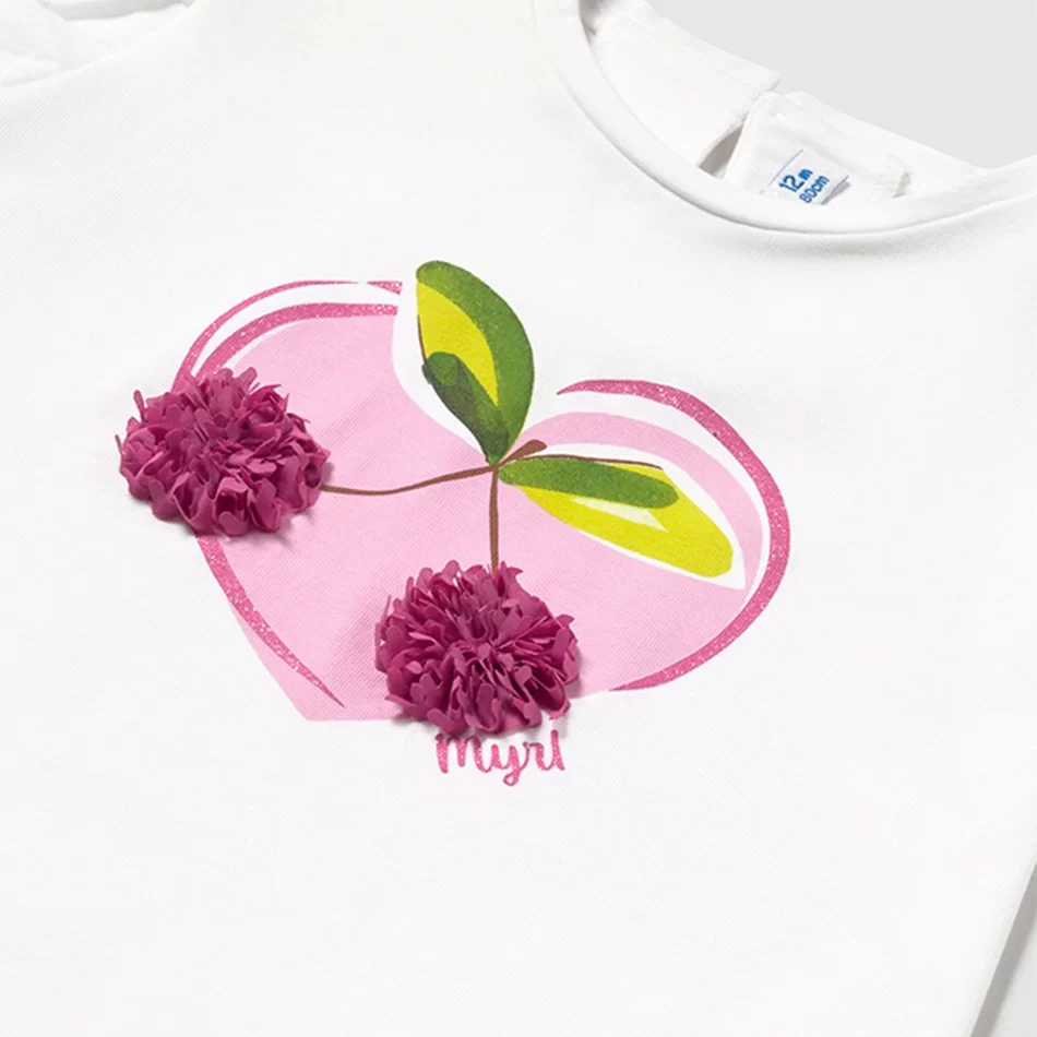 T-shirt manga folho bebé - undefined