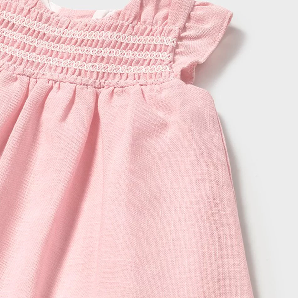 Vestido ninho de abelha recém nascido - undefined