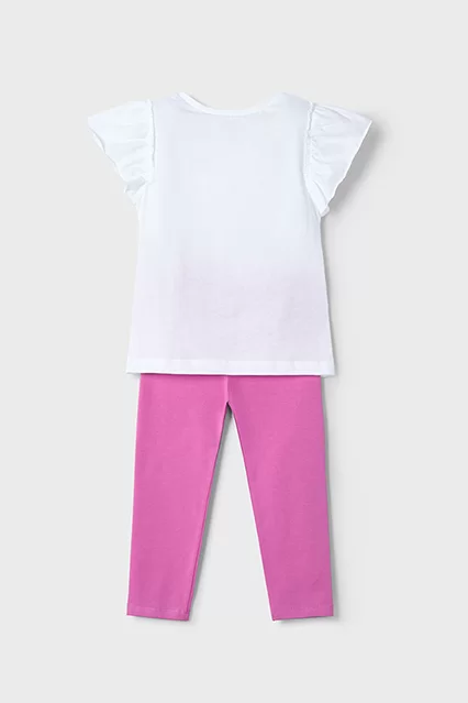 Conjunto leggings e t-shirt flor menina - undefined