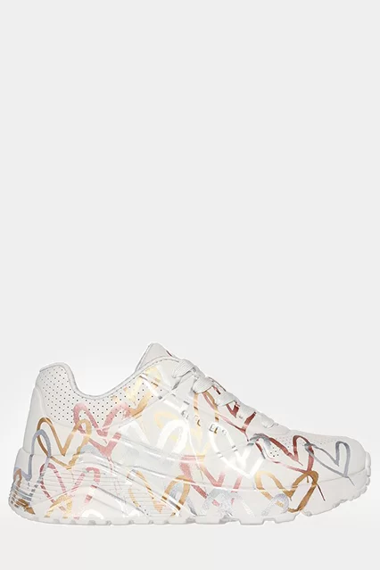 Skechers x JGoldcrown: Uno Lite - Metallic Love - Brandsibuy