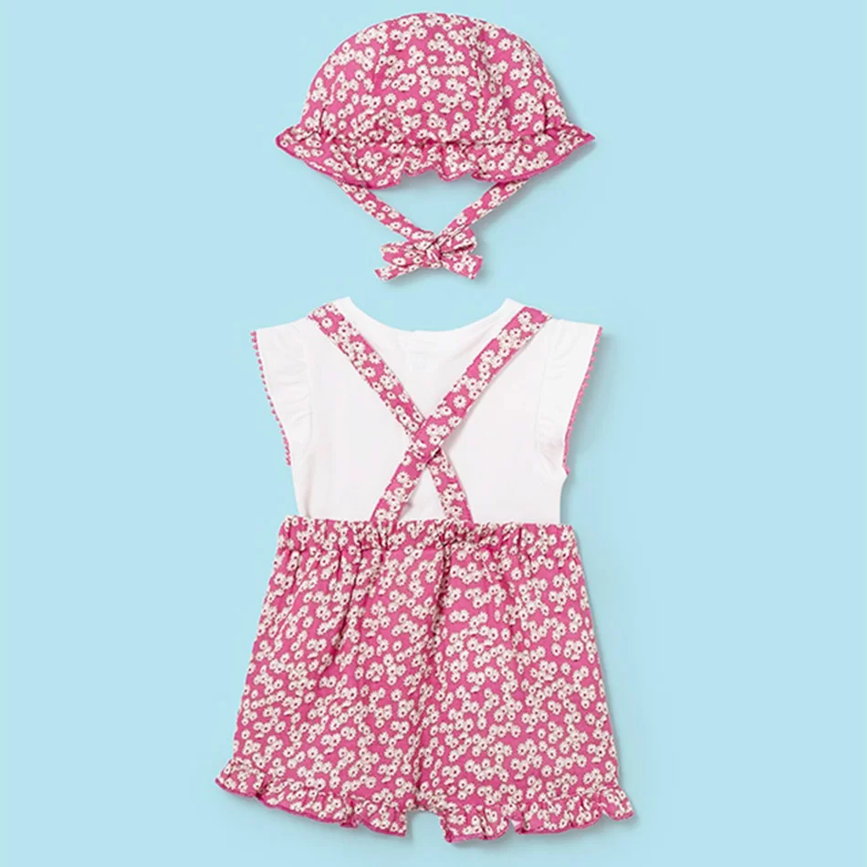 Conjunto 3 peças jardineira Better Cotton recém nascido - undefined