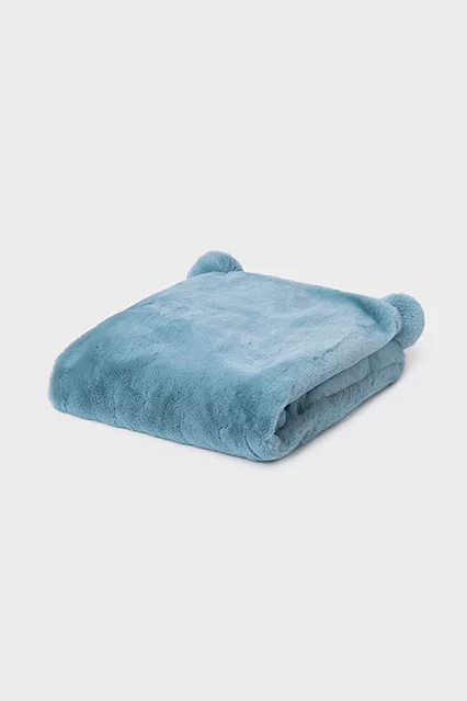 Manta pelo pompons bebé - Armazéns Ronfe