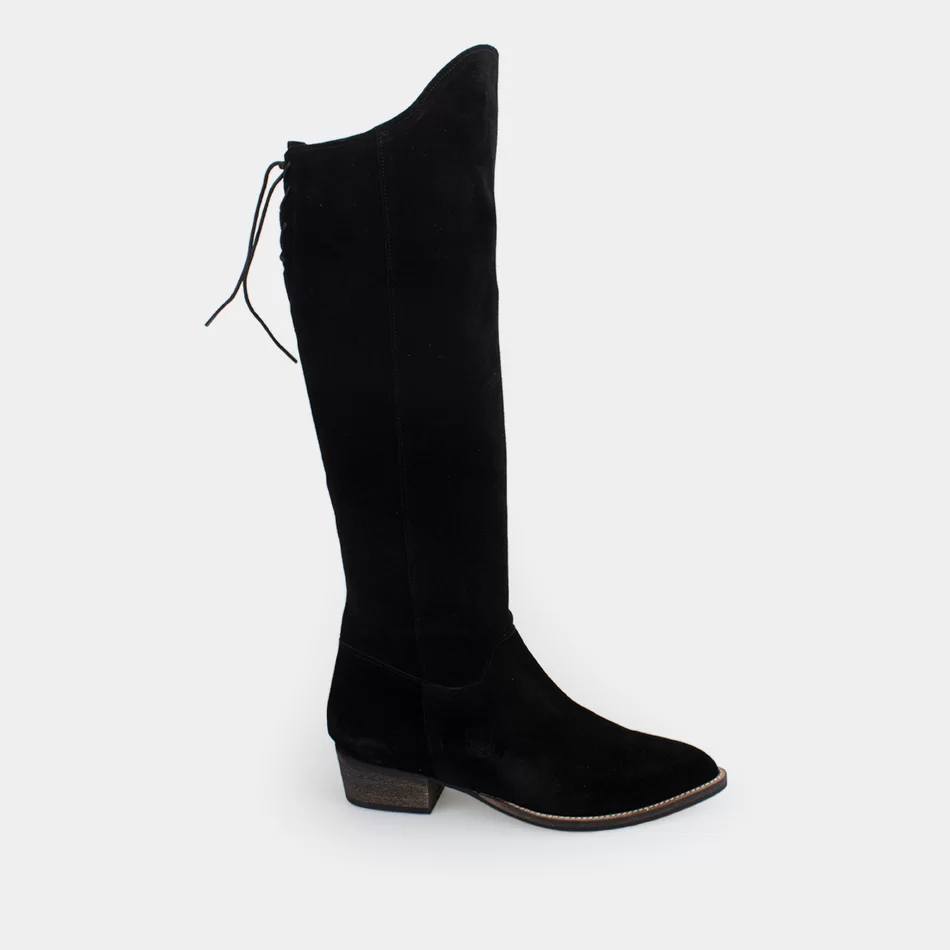 BOTA EM CROUTE COWBOY - Preto - Armazéns Ronfe