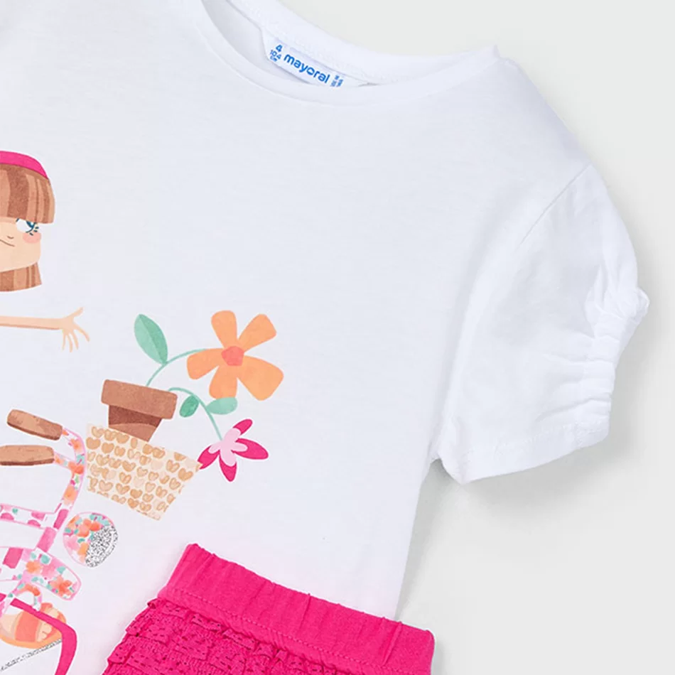 Conjunto calção e t-shirt menina - undefined
