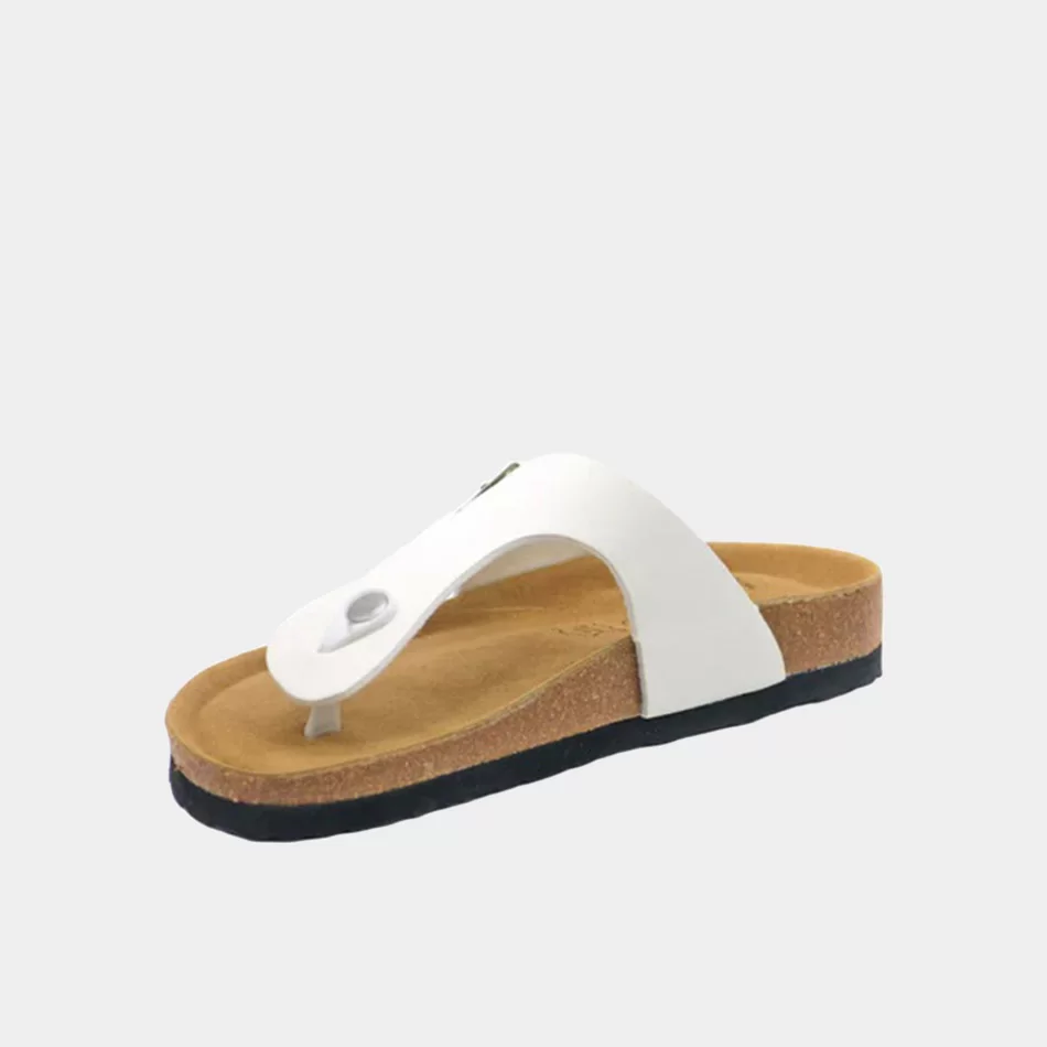 Chinelo de dedo com fivela - Branco - Armazéns Ronfe