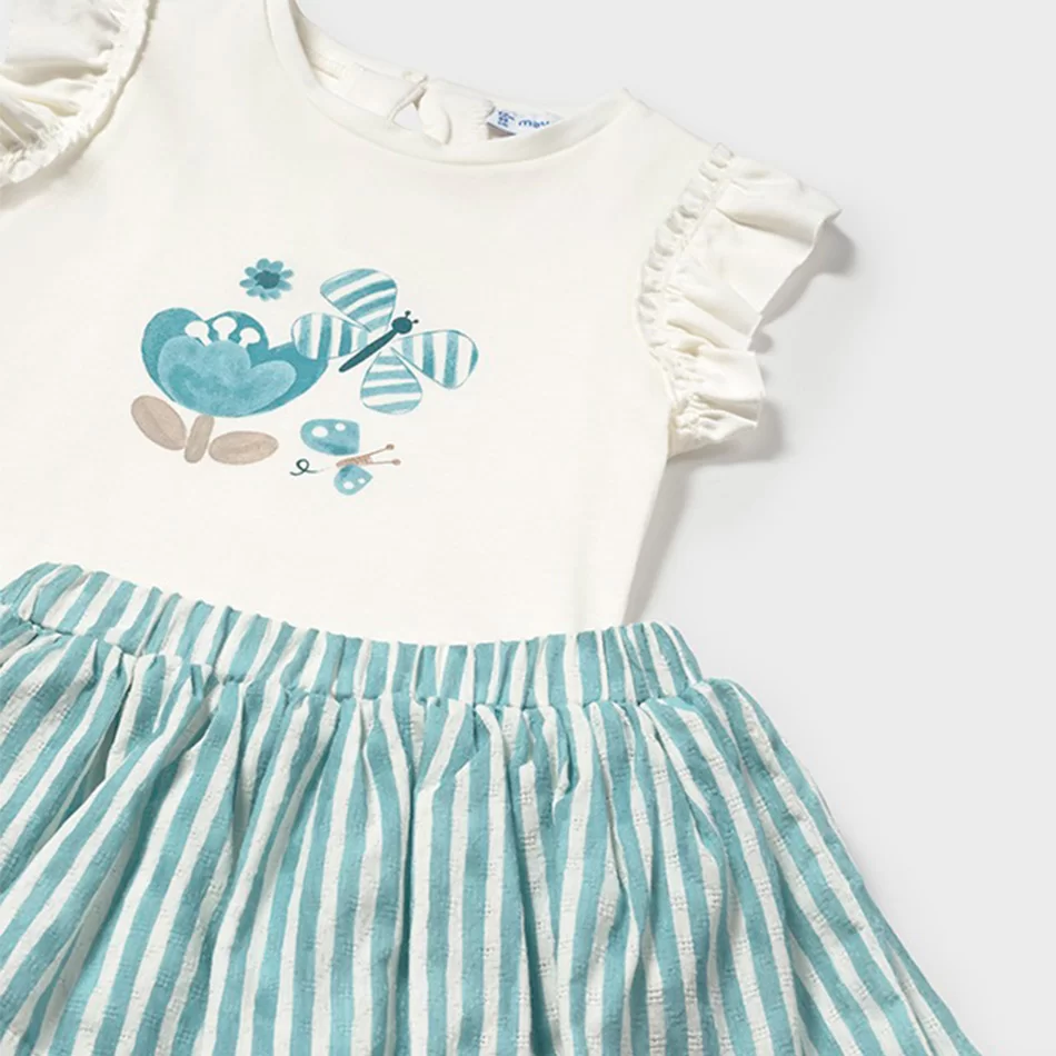 Conjunto saia e t-shirt borboleta bebé - undefined