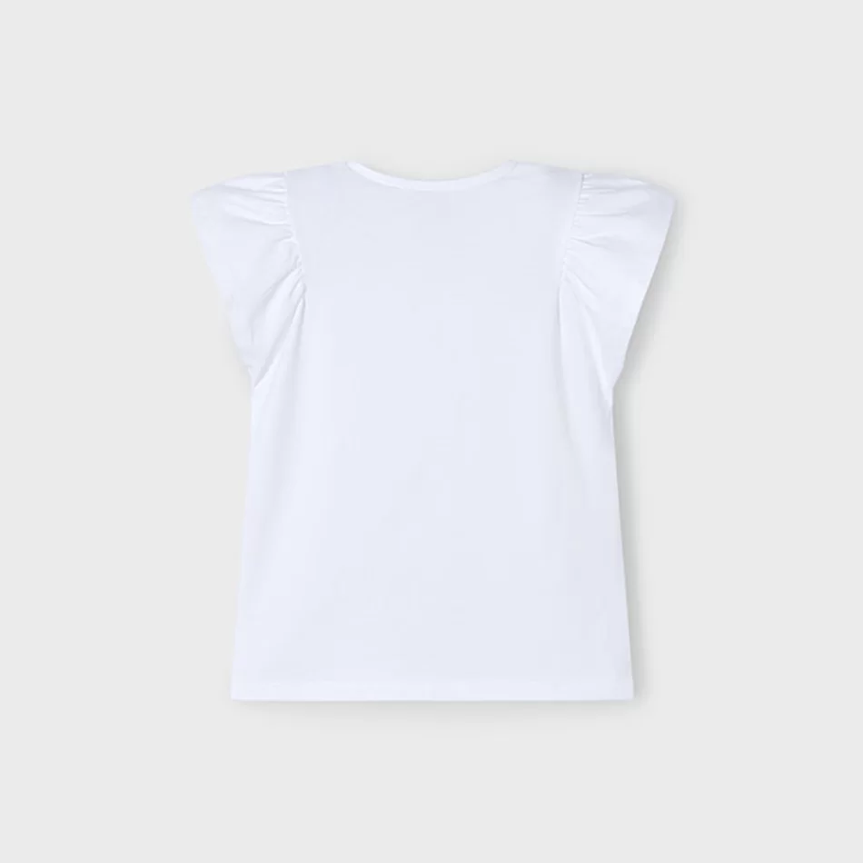 T-shirt flor relevo menina - undefined