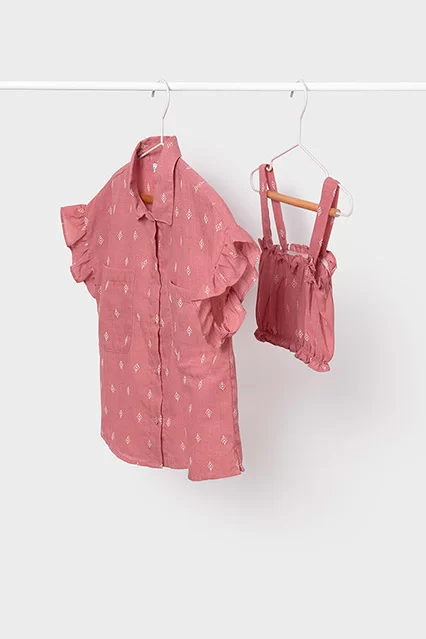 Blusa e top frazida rapariga - Armazéns Ronfe