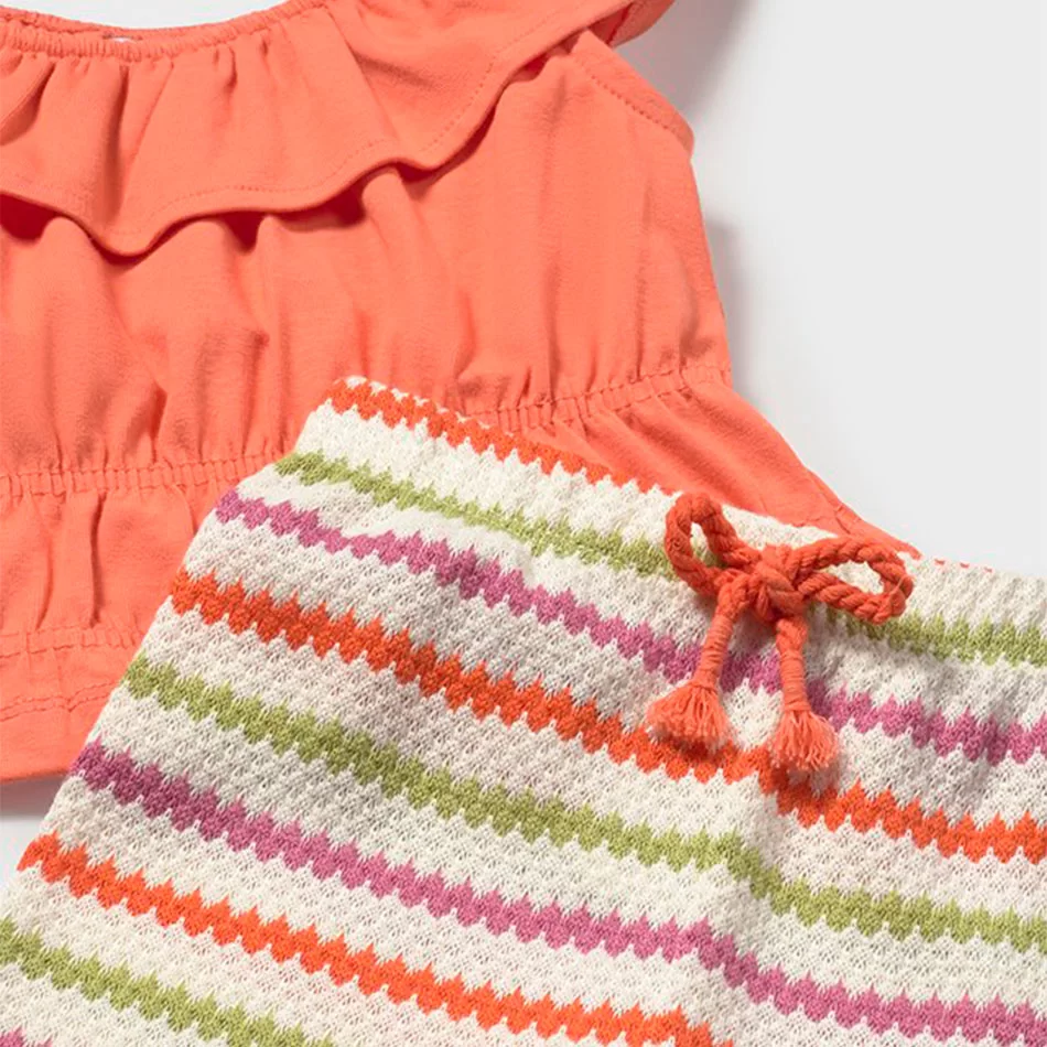 Conjunto calças croché e top bebé - undefined