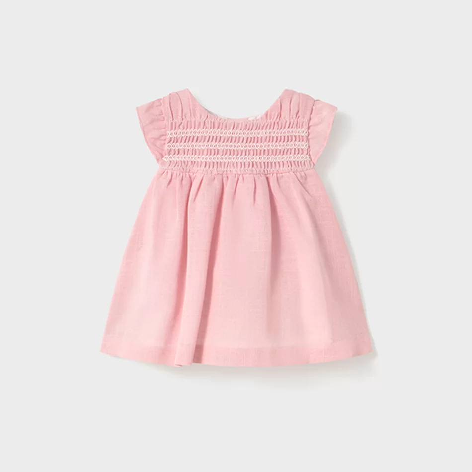 Vestido ninho de abelha recém nascido - undefined
