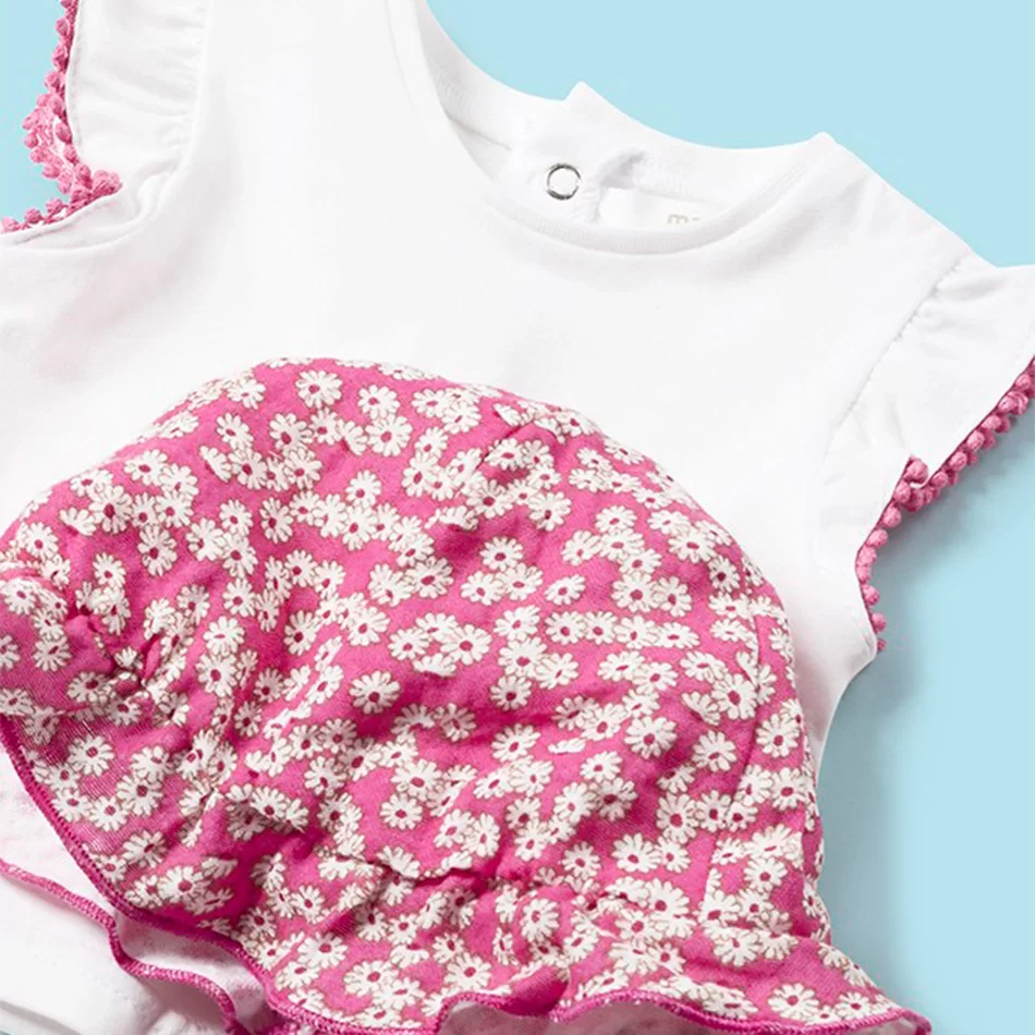 Conjunto 3 peças jardineira Better Cotton recém nascido - undefined