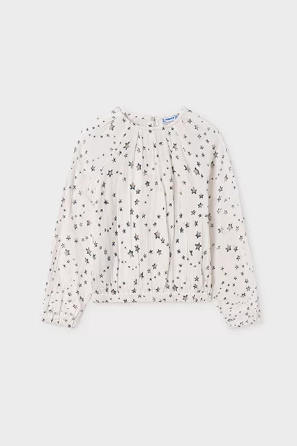 Blusa estampada rapariga - Armazéns Ronfe
