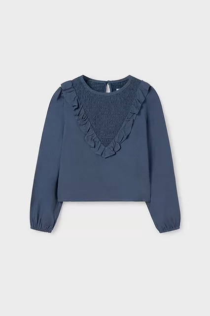 Blusa folho rapariga - Armazéns Ronfe