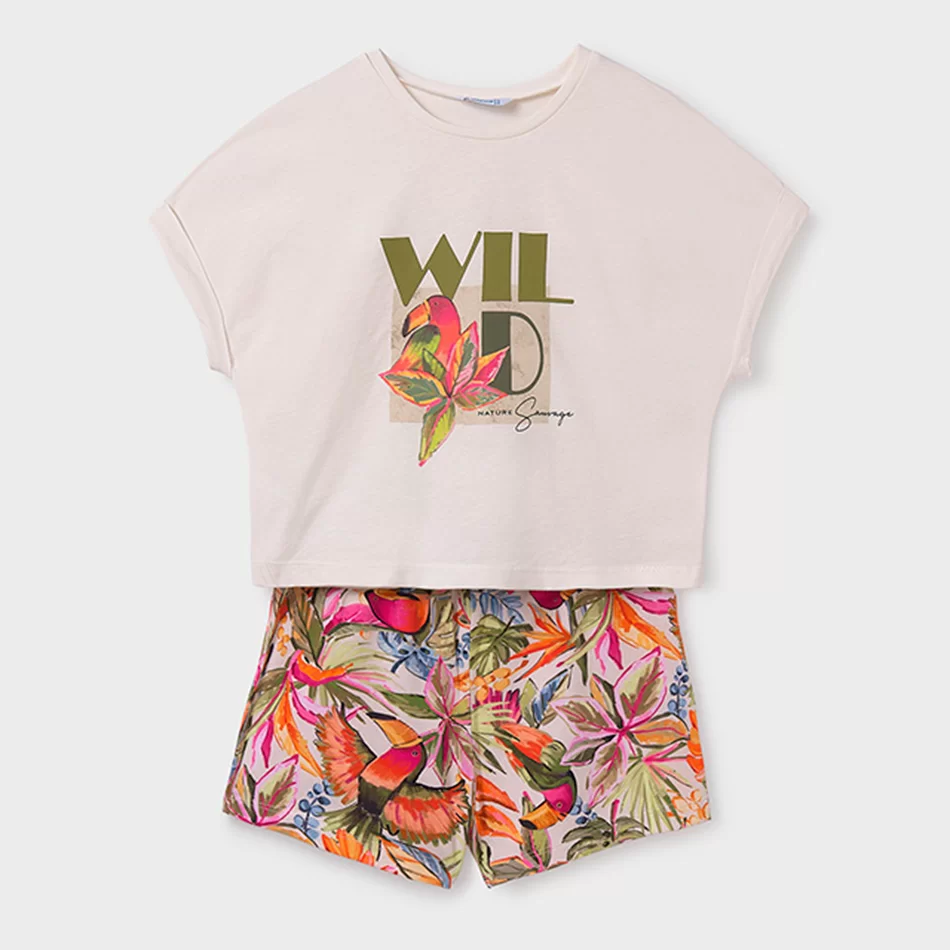Conjunto calções e t-shirt rapariga - undefined