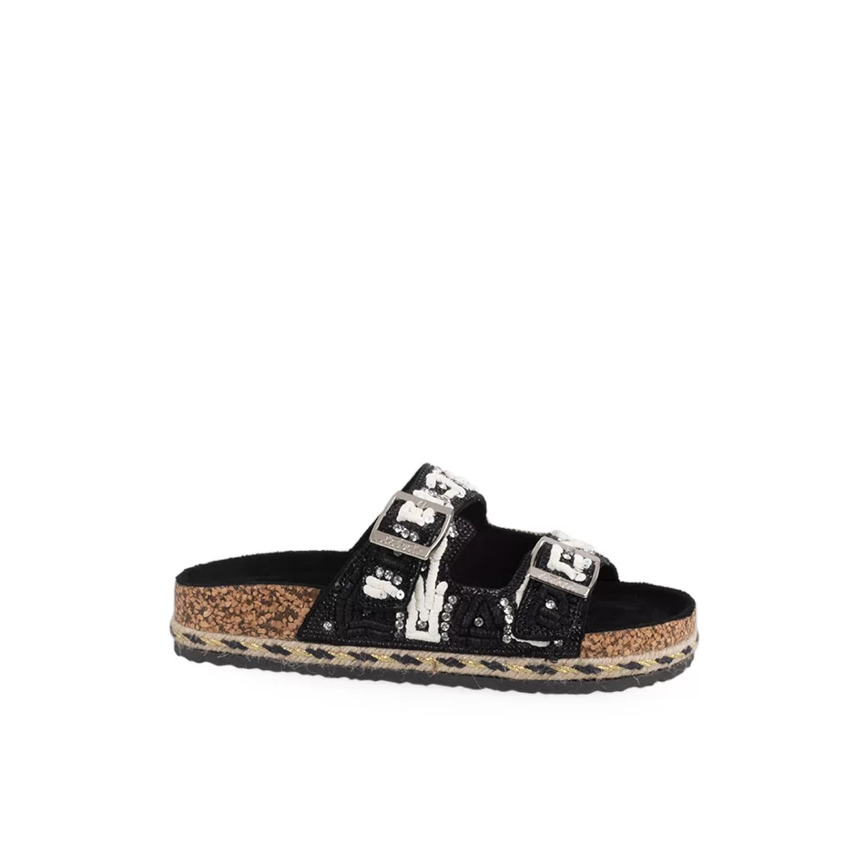 CHINELO DE MISSANGAS COM DUAS FIVELAS - undefined
