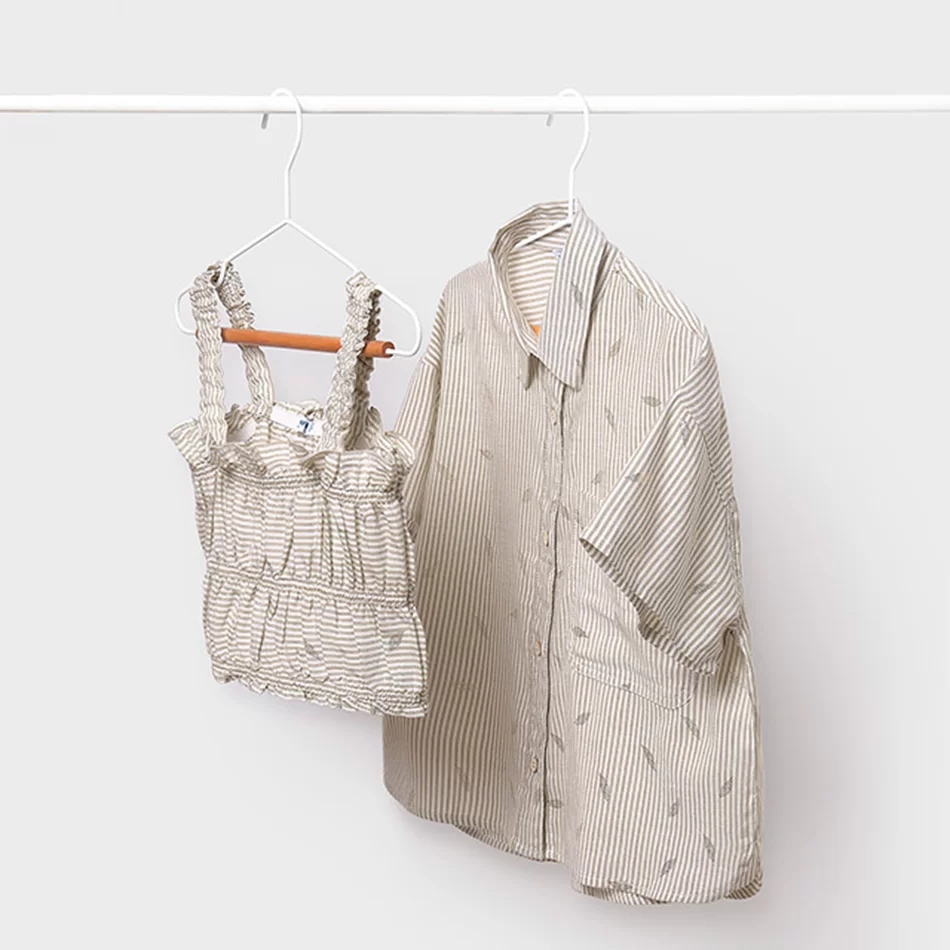 Blusa com top riscas rapariga - undefined