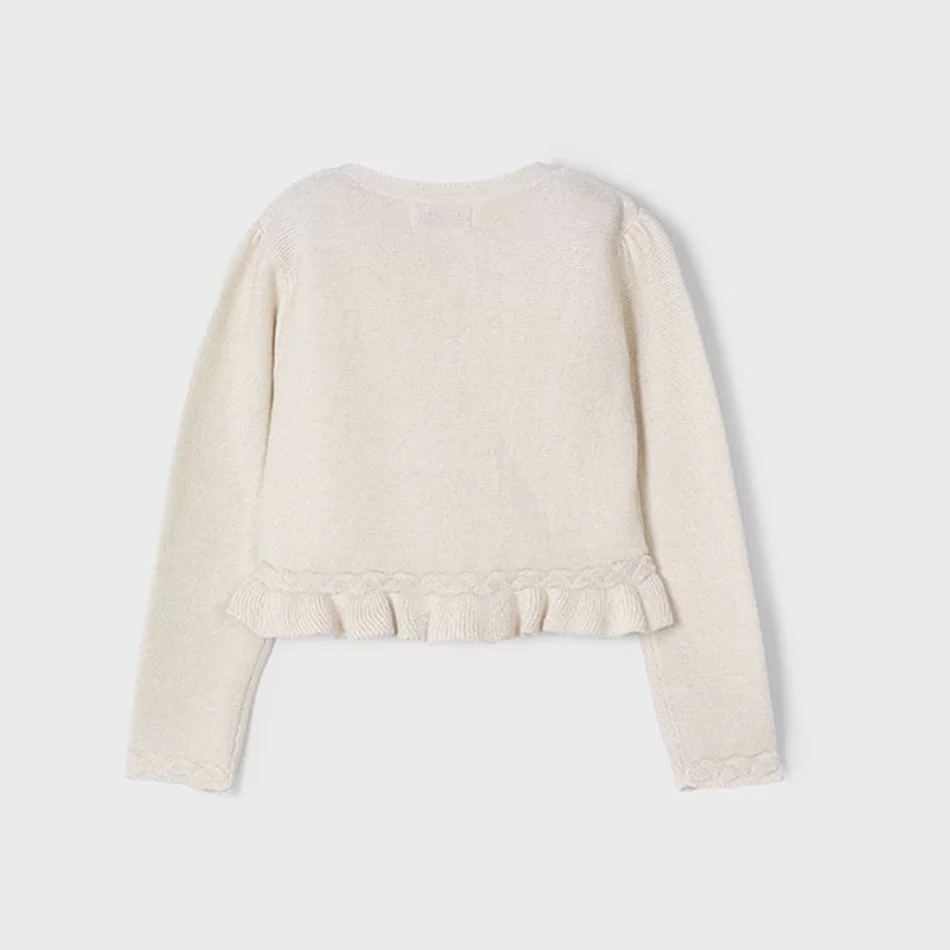 Bolero tricô detalhes trançados menina - undefined