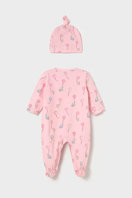 Macacão comprido com gorro recém nascido - undefined