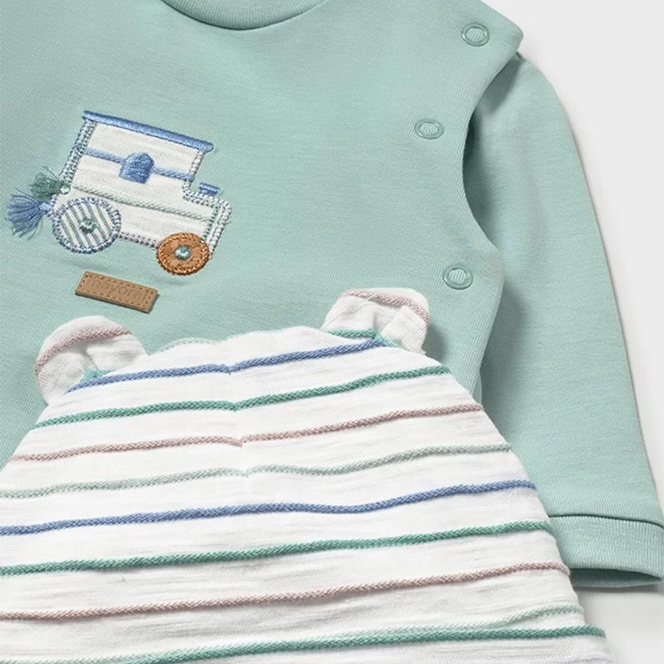 Conjunto 3 peças calças com pés recém nascido - undefined