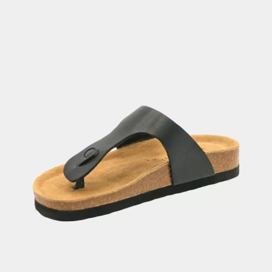 Chinelo de dedo com fivela - Preto - Armazéns Ronfe