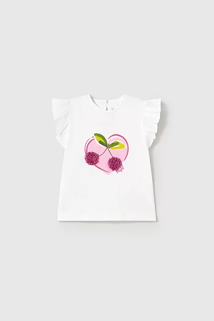 T-shirt manga folho bebé - Armazéns Ronfe