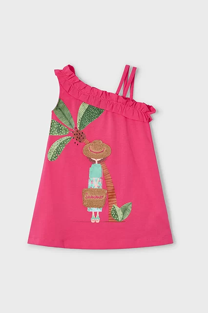 Vestido assimétrico menina - Armazéns Ronfe