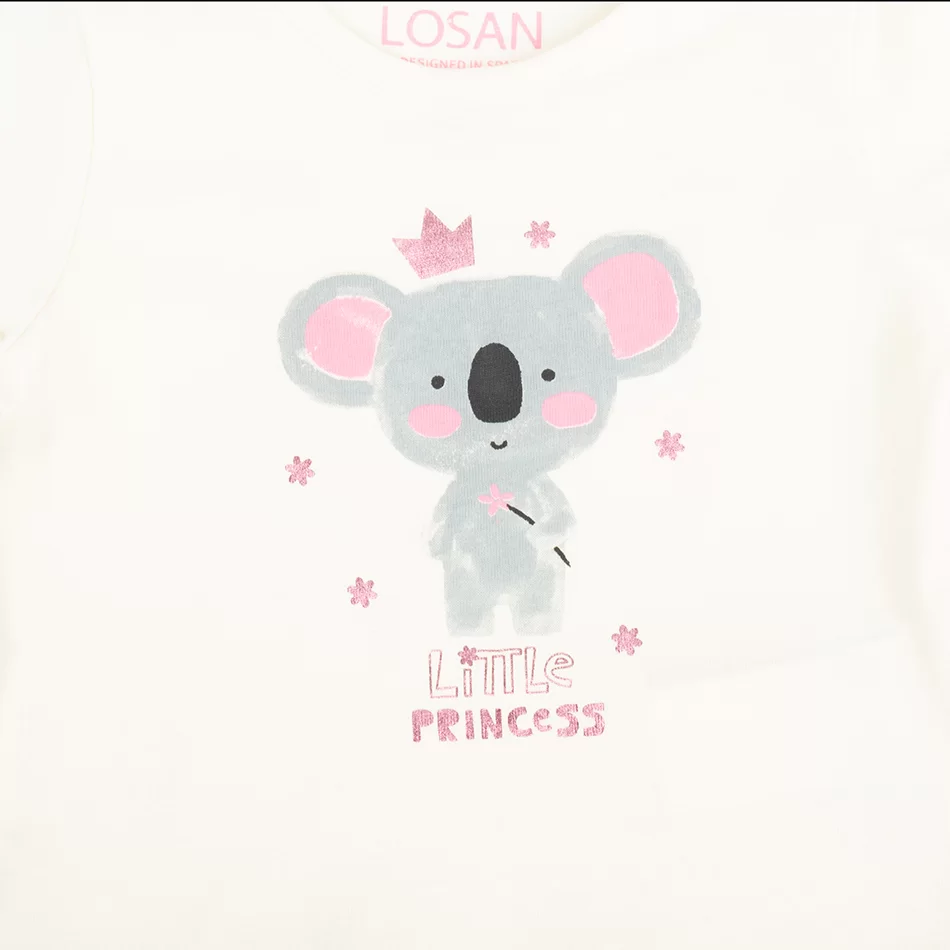 T-shirt Estampada - Pérola - Armazéns Ronfe
