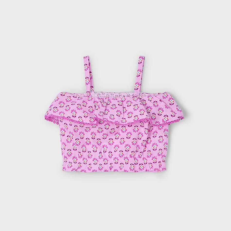Top estampado folho menina - undefined